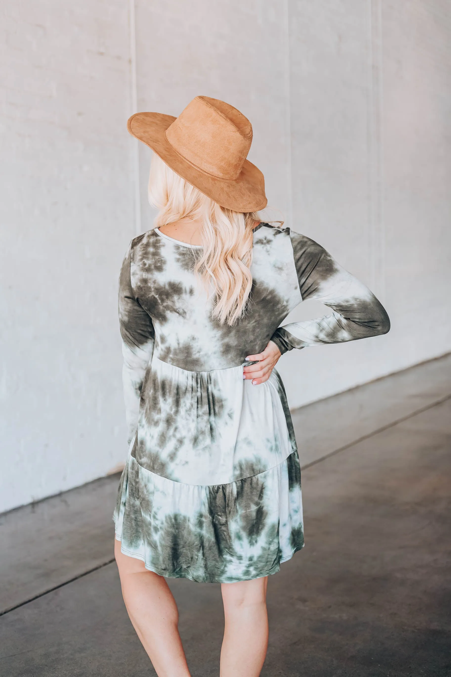 Empress Baby Doll Dress - Olive